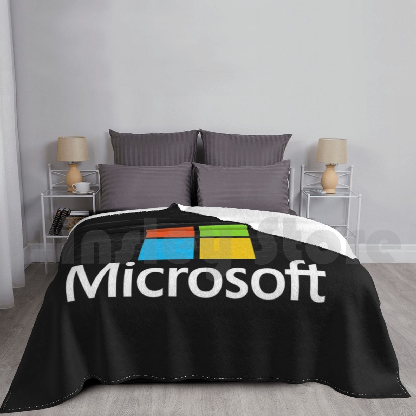 Office Tech Logo - 마이크로소프트 타입 블랭킷 패션 커스텀 마이크로소프트
