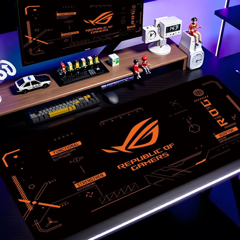 Office Tech Logo - VIKAMA ROG 게임 로고 대형 마우스