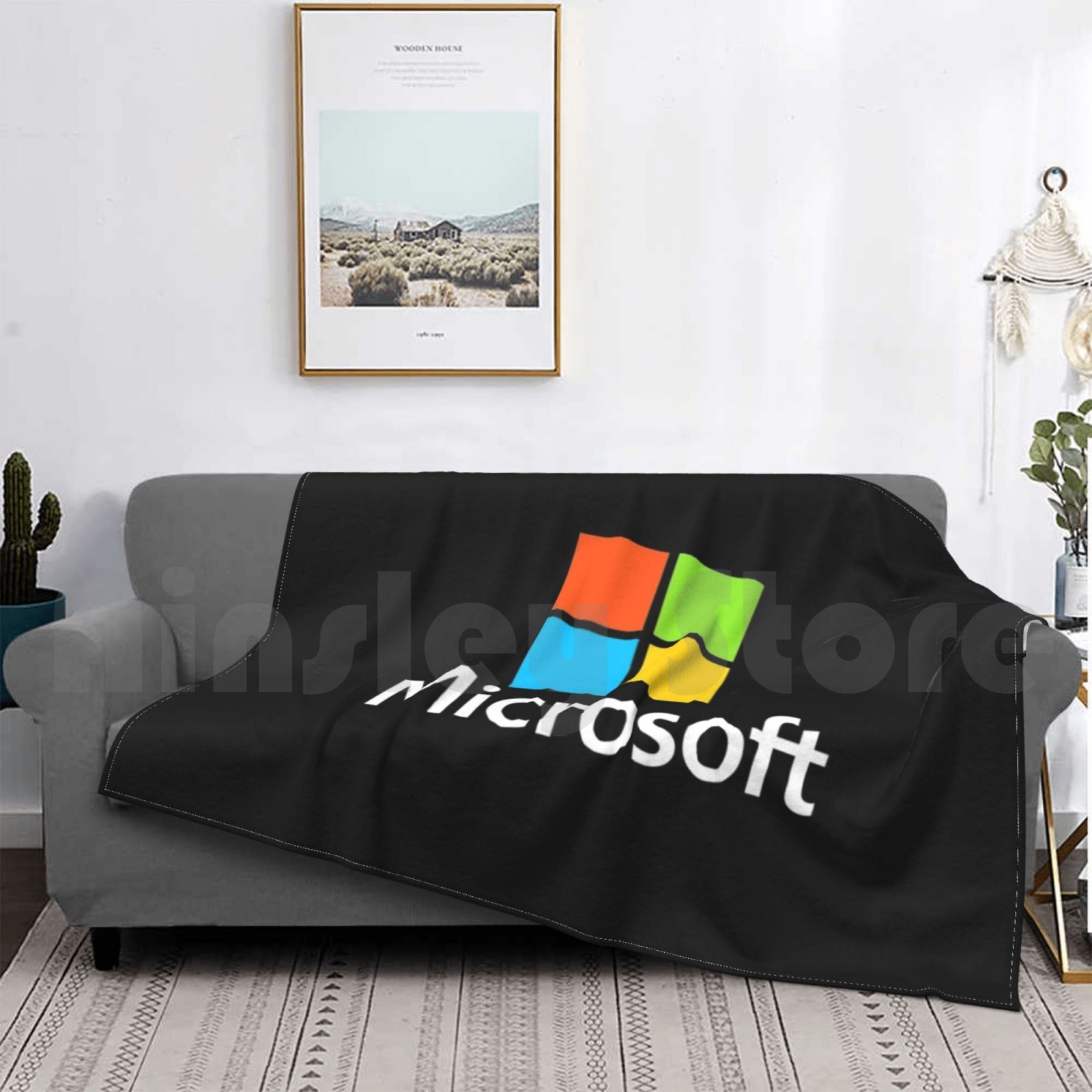마이크로소프트 타입 블랭킷 패션 커스텀 마이크로소프트  - Office Tech Logo 리뷰 및 가격