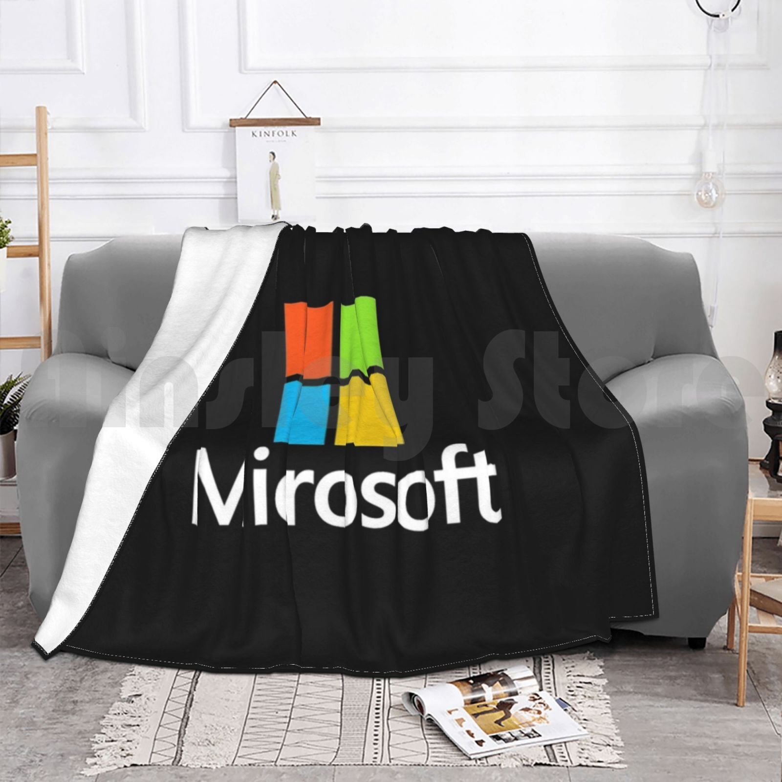 마이크로소프트 타입 블랭킷 패션 커스텀 마이크로소프트  - Office Tech Logo 리뷰 및 가격